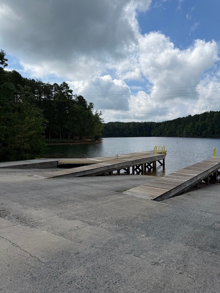 Boat ramps and water access at Mayo Lake